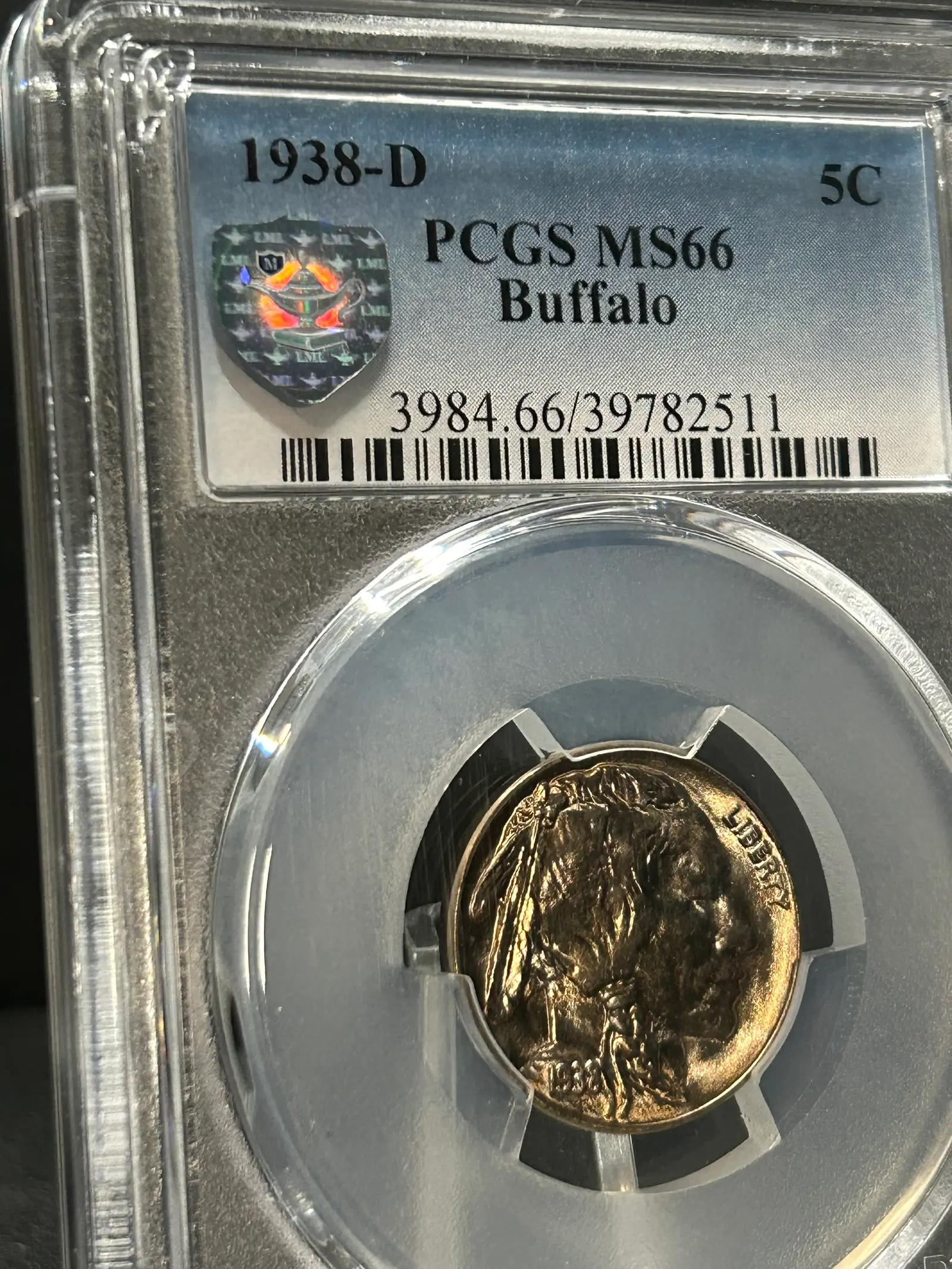 Silver Shield bust close-up