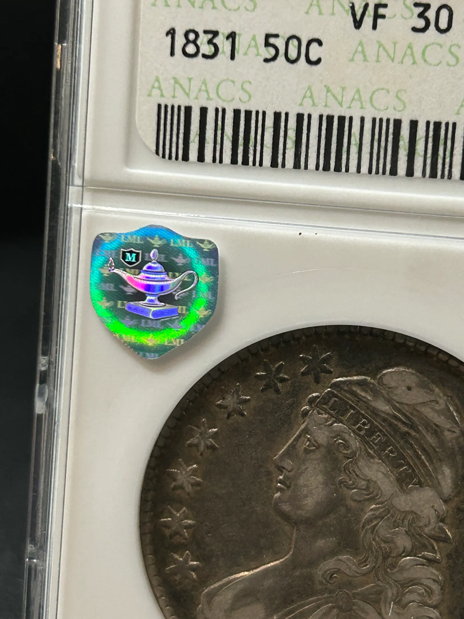 Silver Shield bust close-up