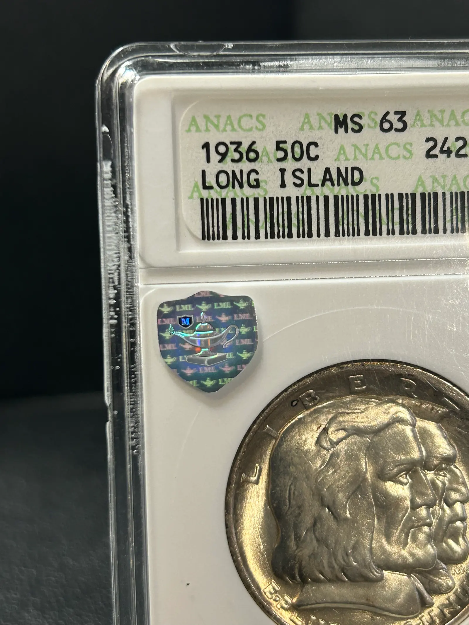 Silver Shield under warm directional light
