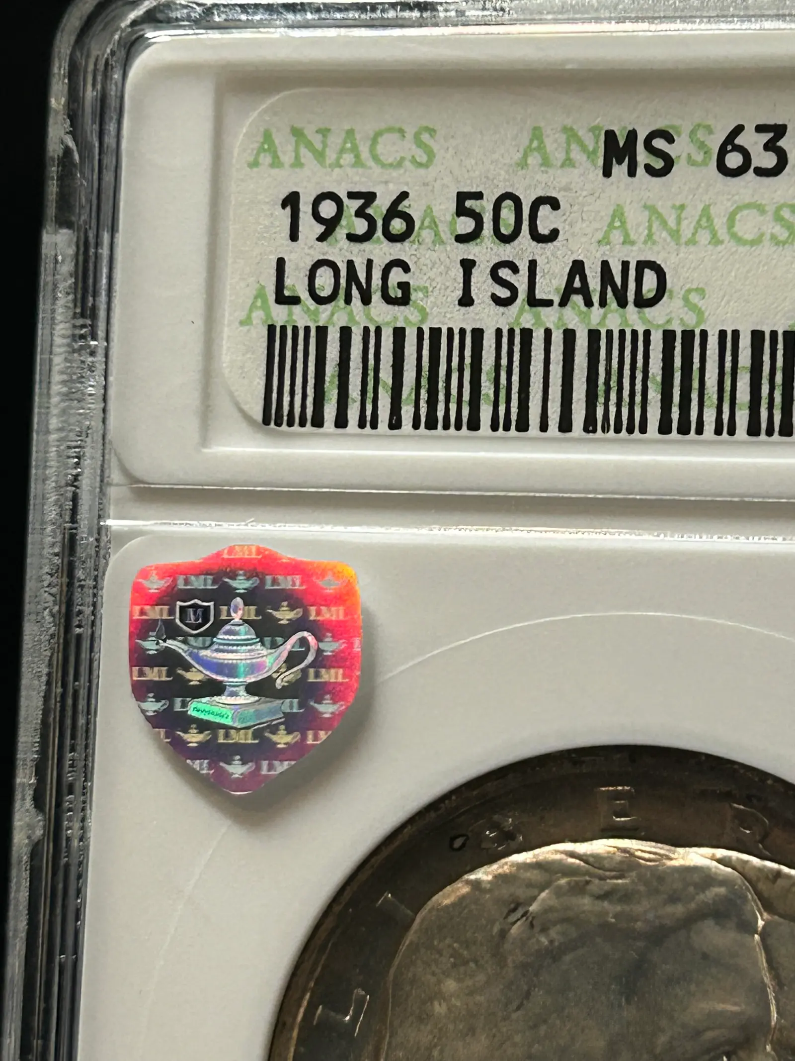 Silver Shield under warm directional light