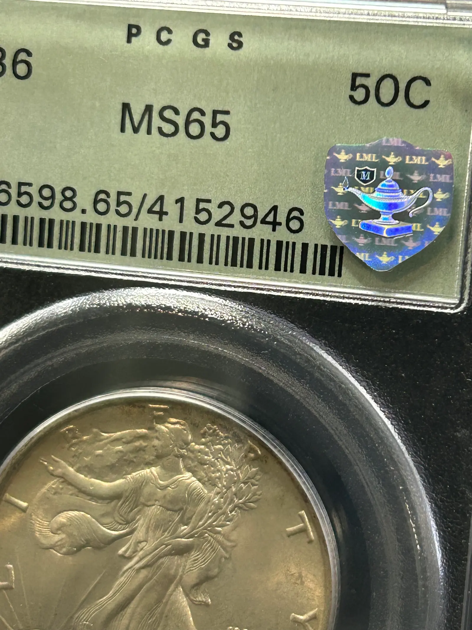 Silver Shield bust close-up